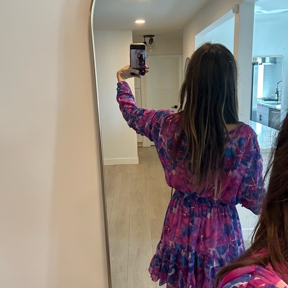 Misa Los Angeles Colorful Tie-Dye Dress - Picture 4 of 5